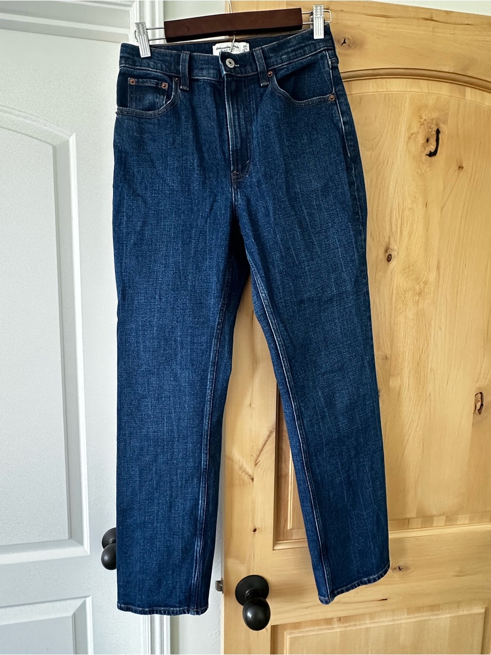 Abercrombie & Fitch Ankle Straight Ultra High Rise Jeans 27 Long